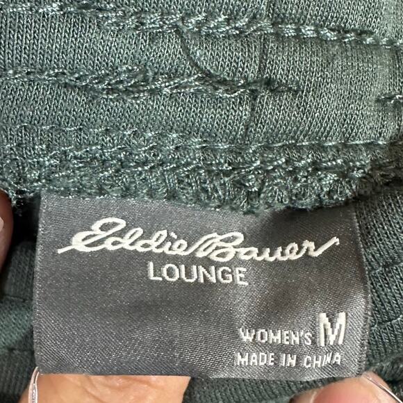 NWT Eddie Bauer Medium Heather Olive Joggers Sweatpants Green Lounge Women's - Picture 8 of 10